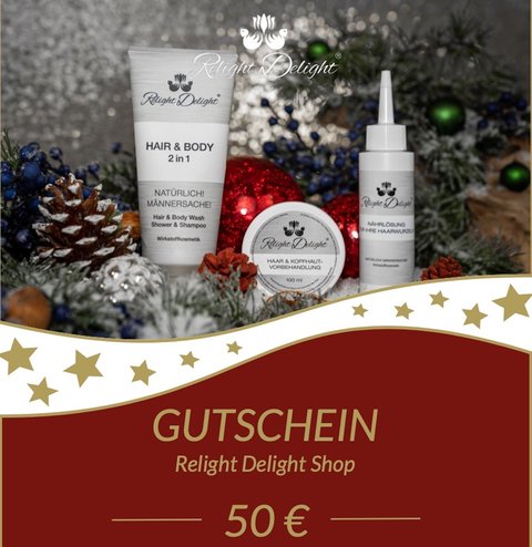 50€ Gutschein - Design Weihnachten / Mann