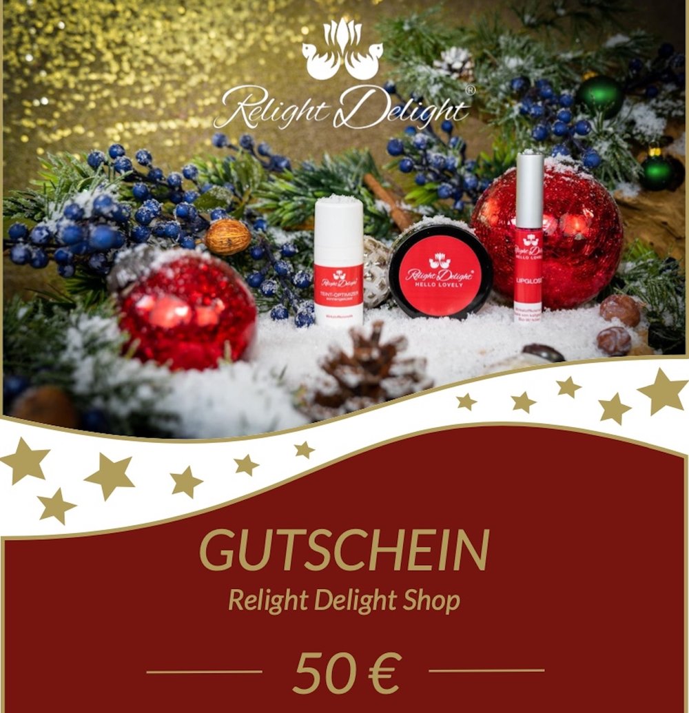 50€ Gutschein - Design Weihnachten / Frau