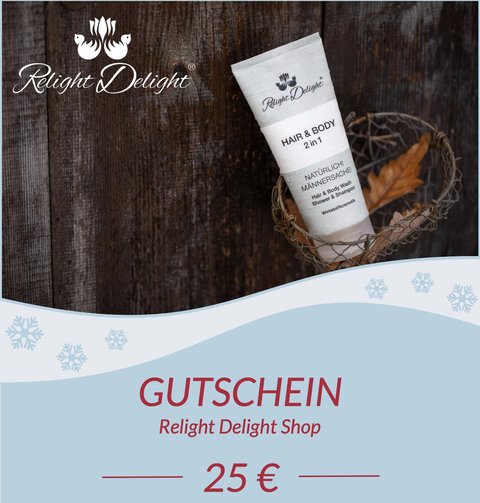 25€ Gutschein (Design - Winter für den Herren)