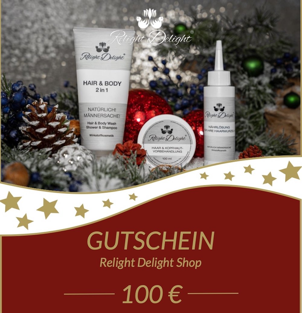 100€ Gutschein - Design Weihnachten / Mann