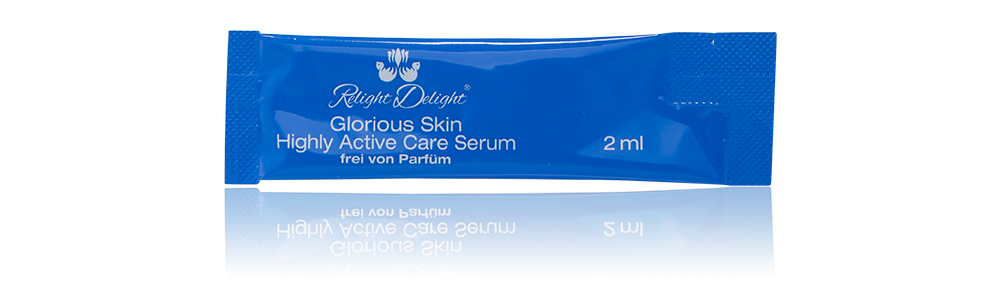 Glorious Skin - Highly Active Care Serum To Go - frei von Parfüm - 5 Sachets