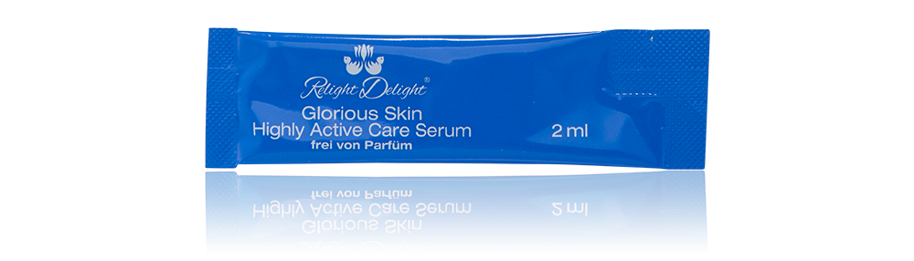 Glorious Skin - Highly Active Care Serum To Go - frei von Parfüm - Sachet 5er Set